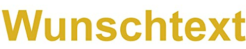 Samunshi® Aufkleber Schriftzug Autoaufkleber Werbung in 9 Größen und 25 Farben (1x70cm Gold)