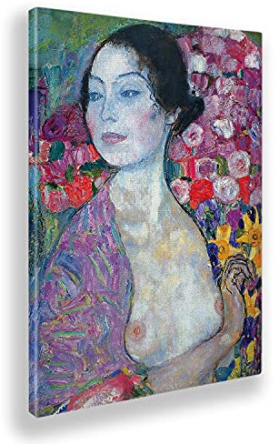 Giallobus - Gemälde - Gustav Klimt - Tänzer - Leinwand mit Standardrahmen - 70x100 - Bereit zum Aufhängen - Moderne Gemälde für zu Hause
