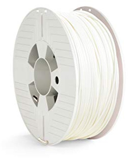 Verbatim PLA-filament 3D-tryck, 2,85 mm, 1 kg, högpresterande polyactid-filament för materialextrusion, för 3D-skrivare och 3D-penna, filament för 3D-skrivare av PLA, 1 spole 126 m, vit