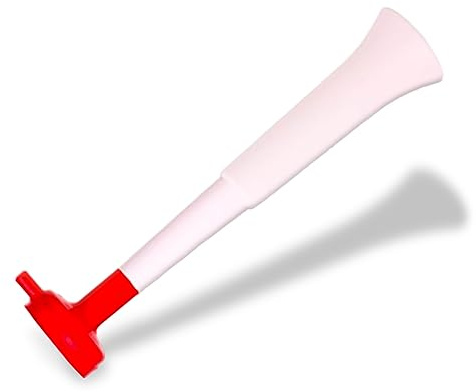 FUN FAN LINE 3er-Pack Vuvuzela. Trompeten DREI Teilen. Kompakte zerlegbare Hupe für Partys und Sportveranstaltungen. 108 DB Animation für und Erwachsene Leicht zu transportieren