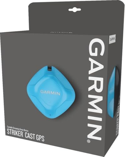 Garmin Striker Cast – auswerfbares Echolot für 2D-Echolotbilder von Wasseruntergrundstücken & Fischen vom Ufer aus. Anzeige auf mobilen Geräten in Striker Cast App. Für Flach- & Tiefwasser, 10h Akku
