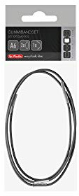 herlitz 50033867 - Juego de gomas elásticas para my.book flex, A6, color gris