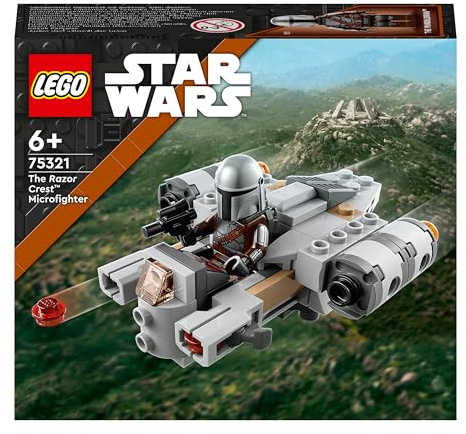 LEGO 75321 Star Wars The Razor Crest Microfighter Building Toy, Mandalorian Gunship & Minifigure, Gift Idea for Boys and Girls age 6 Plus Years Old