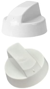CG94 Knopf für Kochfelder und Öfen – Universal – plus Set mit 3 Armaturen – Farbe Weiß