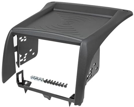 tomzz Audio 2414-103 Doppel DIN Radioblende kompatibel mit FIAT Ducato 244 Bj.2002-2006 dunkelgrau