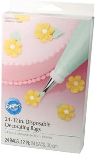 Sacs à décorer jetables Wilton de 30,4 cm, 24 sacs à douille pour la décoration de gâteaux