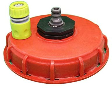 IBC Tankdeckel, IBC-Tankdeckel aus Kunststoff Deckel Spund Adapter mit Wassereinspritz Anschlussstecker IBC Wassertank Vented Deckel Cap
