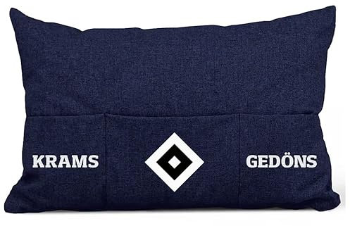 Hamburger SV HSV Kissen Kopfkissen ** Krams & Gedöns ** dunkelblau