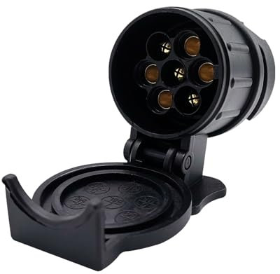 COACOM 1 Stück Adapter Anhänger 13 Auf 7 Polig, Mini-Adapter, Wasserdichter Adapter 12 V, Steckdosenkonverter Für Anhänger, LKW, Wohnmobil