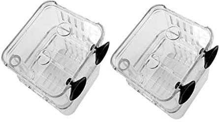 Angoily 2 Stücke Acryl Doppel Schicht Große Fisch Züchter Box Aquarium Fisch Züchter Box Tasse Schwimmende Design
