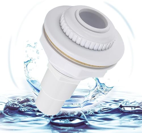 NHTJTHE Ugello di ingresso per piscine a parete in acciaio, ugello di afflusso da 38/32 mm, per bocchetta standard per bacino, ugello regolabile