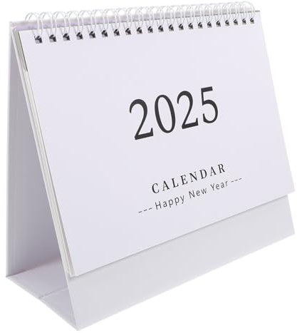 Operitacx Flipped Tischkalender Englischer Desktop Kalender Minimalistischer Spiral-kalender Für Büro Und Zuhause Freistehender Monatskalender Für Notizen Und Planung