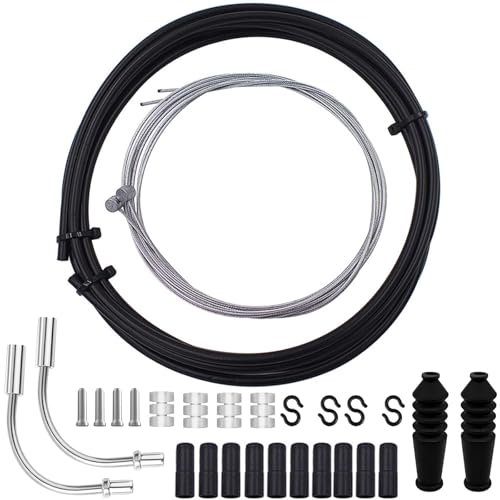 Set di Cavi Freno Bicicletta - Set di Freni per Bicicletta - Set di Cavo Freno per Bici da MTB e Bici Comune - Cavo Freno Anteriore e Posteriore Bicicletta