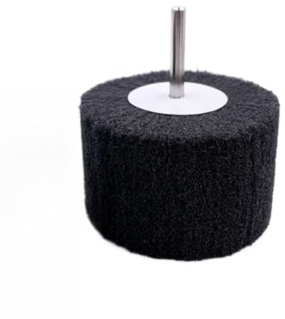 ZSjing Vlies-Schleifpolierscheibe mit 6 mm (1/4 Zoll) Schaft – Hochleistungs-Polierscheibe for Metall, Holz, Kunststoff und Bohrmaschinen – 1 Stück