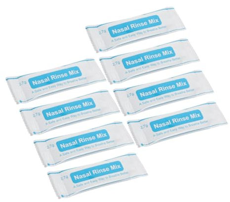 HAPINARY Paquetes De Sal Para Enjuague Nasal 40 Sobres Caja Rápida Disolución Sal Fina Sin Uso Diario Limpieza Nasal Para Adultos y Niños