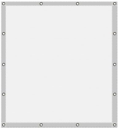 Auvent de jardin - 5,5 x 8 m - Avec corde gratuite - Imperméable - Anti-UV - Résistant aux intempéries - Pour abris auto, piscine, plantes - Blanc