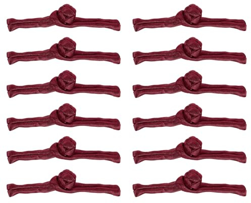 QUARKZMAN Chinesische Knoten Nähen Knöpfe Verschluss, 20 Paare Nähen Knöpfe Verschlüsse für DIY Cheongsam Tang Anzug Umhang Mäntel Brautkostüme Outfit (Weinrot)