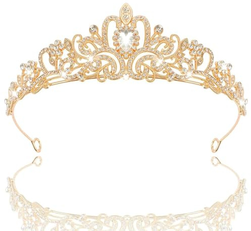 Kristallkrone, Hochzeit Braut Kristall Tiara, Strass Krone, Königin Krone Dekoration, Kristall-Damen-Haar-Krone, für Hochzeiten, Abschlussbälle, Festumzüge, Geburtstagsfeiern Usw
