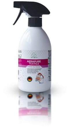 Textilien ohne Waschmaschine frisch bekommen – Stimio PROBIOTISCHES TEXTILSPRAY 1000 ml – NATÜRLICHER Geruchskiller für Sofa, Matratze, Kleidung, Auto & Co. – ohne Duftstoffe, OHNE CHEMIE