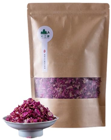 BaiLiSnacky Rosenblätter Getrocknet 20g | Herrlich Duftend Volles Aroma | Essbare Blüten Natürlich Rein | Rosenblüten Tee Essblüten | Backen | | Wellness