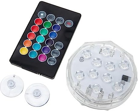 TOGEVAL Luz LED Sumergible para Piscina Elevada con Rgb Iluminación Subacuática para Romántico