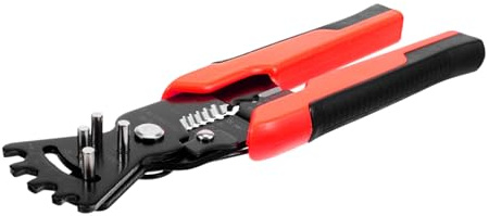 KOMBIUDA Pelacables Multifuncional De Acero Alicate Electrista Cortar Pelar Engarzar y Doblar Cables Herramienta Compacta Para Uso Profesional
