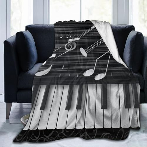 Mexpekil Coperta per divano con note chiave, coperta per divano, camera da letto, 150 x 125 cm