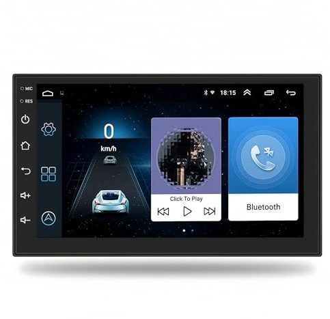 Navigazione GPS per auto Lettore DVD per auto da 7 pollici 1+32G, radio stereo 2 DIN, autoradio, video, touch screen