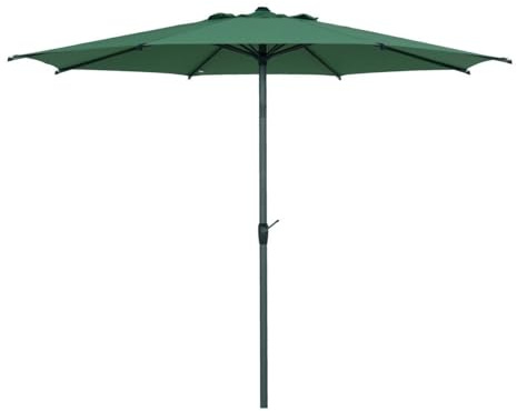 Hespéride - Parasol droit rond inclinable loompa 3m vert olive