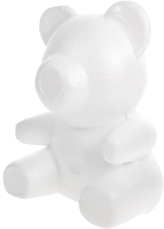 Lurrose Orso in Gommapiuma Rosa per Decorazioni Artistiche Fai da Te, Sagoma Modellabile per Composizioni Floreali e Ornamenti Personalizzabili per Feste