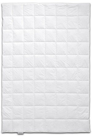 B�hmerwald Schlafgenuss Dauneneinziehdecke, Allergikergeeignet, 100% Sibirische G�nsedaunen, 330g F�llgewicht, W�rmeklasse Leicht, 200x200 cm, Oeko-TEX Standard 100, Sommer-Decke f�r 22-27�C