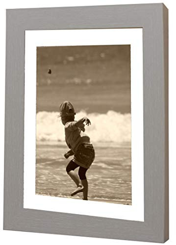 Bilderrahmen Fotorahmen 70x100 cm Grau bilderrahmen zum aufhängen MDF picture frames Farbe und 40 verschiedene Größen wählbar ohne Passepartout Rahmen Ayleen