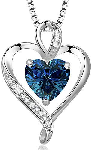LAVUMO Halskette Damen Silber Herzkette Herzanhänger Schmuck Geschenke | Echt Silber 925 Messing Kette Geschenke für Frauen Freundin zum Geburtstag Jahrestag Hochzeitstag Valentinstag Weihnachten