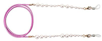YUNHOME Sonnenbrillenkette Brillenkette Brillenband Brillenschnur Mode Einfache Wachszeile Perlengläserkettenhänger, Um Brillen Zu Verhindern-Lila Seil Zehn Perlen
