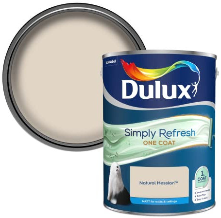 Dulux Simply Refresh One Coat Matt Emulsion Paint - Natural Hessian - 5L