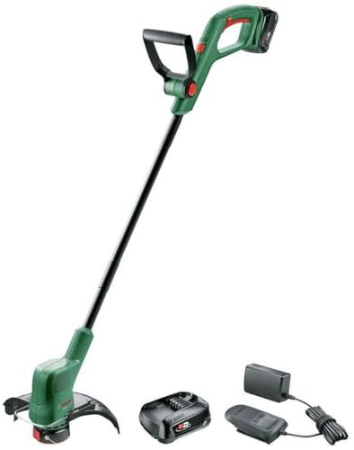 Bosch Akku-Rasentrimmer EasyGrassCut 18V-260 (zum Trimmen deines Rasens, 18-Volt-System, Schnittkreisdurchmesser: 26 cm, Set)