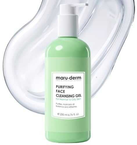 Maruderm Gesichtswashgel für Normale & Fettige Haut – Sanfte Tiefenreinigung, Entfernt überschüssigen Talg & Unreinheiten, 400 ML