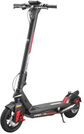 DUCATI Corse Pro-III R, Monopattino Elettrico, Frecce Direzionali Integrate, Pneumatici 10, Autonomia 50 km, Motore 500W, Batteria 468Wh, Doppio Freno a disco, Nero