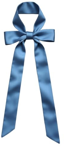 GIMIRO Damen Satin Gürtel 5cm x 195cm Band Imitated Silk Lange Schal Kleid Bund Hut Zubehör (Light Blue)