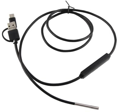 USB-Endoskopkamera 1280x720 HD, 3,9 mm Objektiv, 6 LEDs, für Rohrinspektionen, kompatibel mit Smartphones