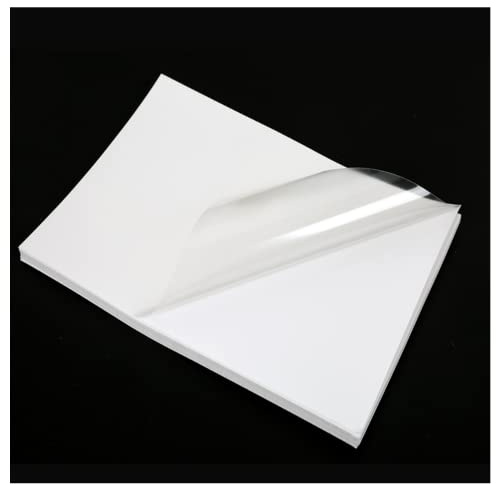 10 Blatt Vinyl Aufkleberfolie 90% klar und wasserabweisendes Aufkleberpapier für Laser und Tintenstrahldrucker Drucker Bedruckbares Vinyl für Tintenstrahldrucker A4 für selbstklebende DIY-Aufkleber