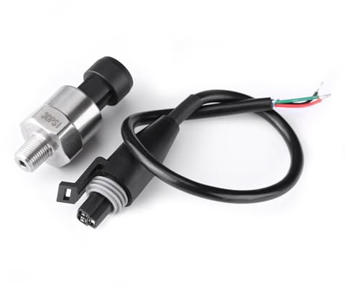 ZAWELIYO Sensore Trasduttore di Pressione in Acciaio Inossidabile con Filettatura 1 / 8NPT per Olio, Carburante, Acqua, Funziona per Serbatoio 'olio, Serbatoio del Gas (30PSI)