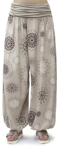 Glamexx24 Haremsbyxor för kvinnor, lätta pumpbyxor, Aladinbyxor, sarouelbyxor, yogabyxor, pluderbyxor, fritidsbyxor, sommarbyxor, XL-3XL