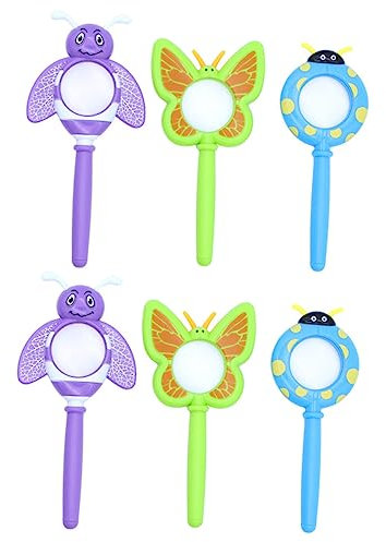 Gogogmee 6-teiliges Handglas Für Kinder Kunststofflupe Für & Pflanzen Leichtes Und Tragbares Abenteuerwerkzeug Für Kinder