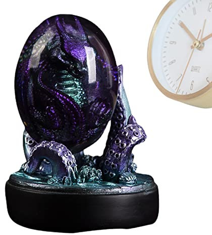 Dragon Egg - Transparent Resin Purple Dragon Egg - Exquisite And Unique Hand-Sculpted Dragon Eggs Souvenir For -Desktop Ornaments