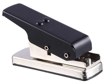 Eisen Selbstgemacht Lochstanze Plektrum Gitarren für Kunststoffkarten | Schwarz, für Plastikplatten und Harte Karten, Zubehör für Gitarrenliebhaber und Bastelprojekte