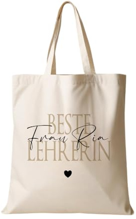 Manufaktur Liebevoll | Stoffbeutel Personalisierte Geschenke für Frauen Einkaufstasche Shopper Beutel Geburtstagsgeschenk für Frauen Dankeschön Geschenke Weihnachten