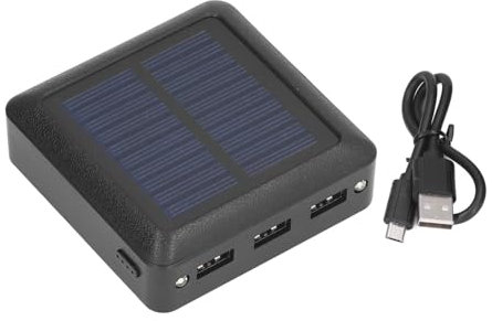 KhUkhu Piccolo Caricabatterie per Cellulare, Mini Power Bank Solare da 10000 mAh per Esplorazione E Campeggio