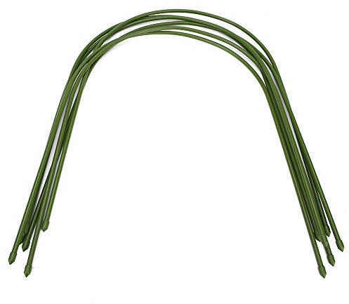6 piezas de tubería de acero recubierto de plástico de invernadero Accesorios para jardinería de jardinería