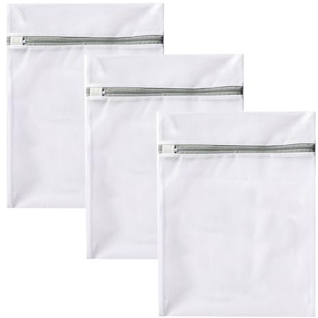 3PCS Mesh Laundry Bags, Durable Fine Net Wash Bags